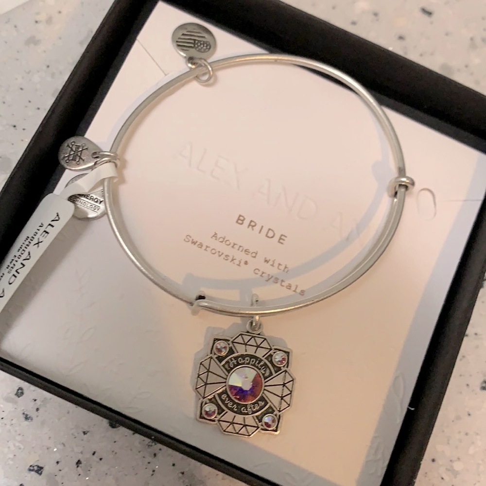 'Happily Ever After' Bride Charm Bangle